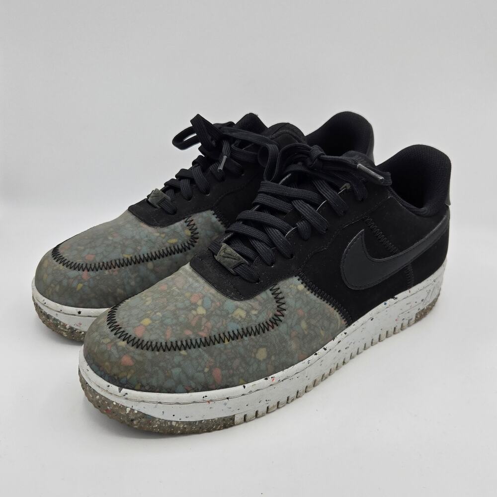 Nike Air Force 1 Crater Black Photon Dust Men's Size 9.5 CZ1524-002 Sneakers